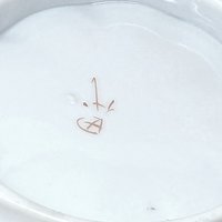 1940s Hand-Painted Porcelain Scalloped Bowl