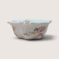Vintage Porcelain Floral Serving Bowl German Studio