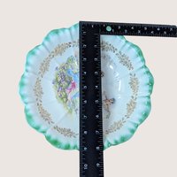 1900s Dresden China Scalloped Bowl 