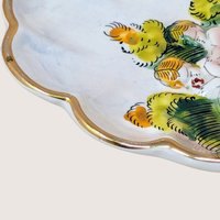 Mid-Century Capodimonte Relief Trinket Dish