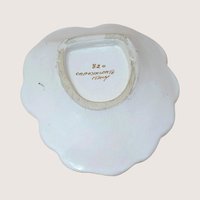 Mid-Century Capodimonte Relief Trinket Dish