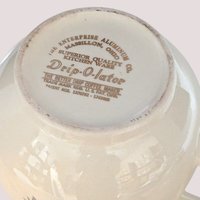 Vintage Enterprise Aluminum Drip-O-Lator Ceramic Coffee Pot