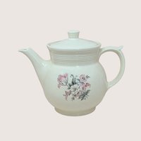 1940s Hall China Floral Coffee Pot 