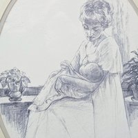 Vintage Sharon Johnson Mother And Child Art Prints