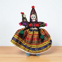 Vintage Folk Art Woman with Baby Doll, Handmade Wooden Doll, Rustic Decor, Nursery Decor, 9.25 Inches Tall