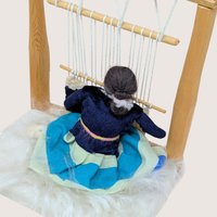 Mid-Century Navajo "Weaver at Loom" Diorama