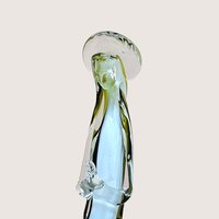 Mid-Century Icet Venezuela "Emerald Prayer" Art Glass Sculpture