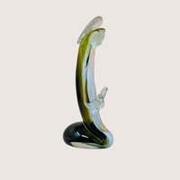 Mid-Century Icet Venezuela "Emerald Prayer" Art Glass Sculpture