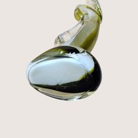 Mid-Century Icet Venezuela "Emerald Prayer" Art Glass Sculpture