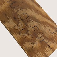 1948 Hand-Carved Wooden High School Autograph Book 