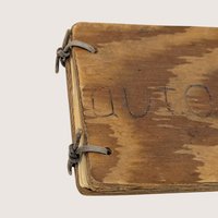 1948 Hand-Carved Wooden High School Autograph Book 