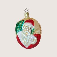 Vintage Inge-Glas Old World Santa Glass Ornament