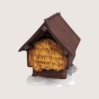 1980s Department 56 Porcelain Silo Hayshed Village Figures