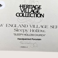 1990s Dept 56 Porcelain Sleepy Hollow Church New England Holiday Village
