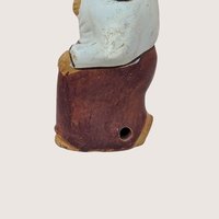 1990s Hand-Painted Clay Man Whistle