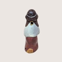 1990s Hand-Painted Clay Man Whistle