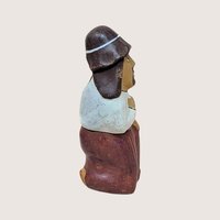 1990s Hand-Painted Clay Man Whistle