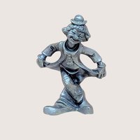 1980s Pewter Clown Figurine Set 