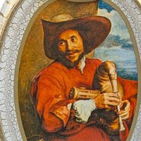 1970s Jim Beam’s Choice Art Decanters (Set of 2) – Mid-Century Barware Vermeer & Bagpiper Decor