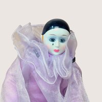 1980s The Angels Touch Porcelain Pierrot Doll Romantic Mime