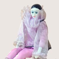 1980s The Angels Touch Porcelain Pierrot Doll Romantic Mime