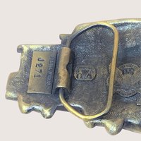 1976 Chicago Caboose Enamel and Metal Belt Buckle