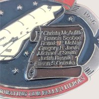 1986 Space Shuttle Challenger Belt Buckle