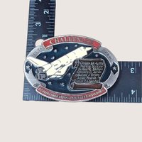 1986 Space Shuttle Challenger Belt Buckle