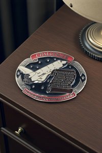Vintage 1986 Space Shuttle Challenger Belt Buckle