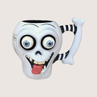 2002 Dept 56 Google Eye Skull Mug