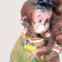 Vintage Barrel of Monkeys Ceramic Bank
