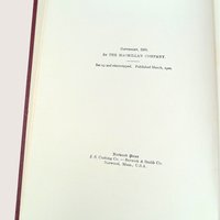 1920 A Straight Deal or The Ancient Grudge by Owen Wister Hardcover Book.