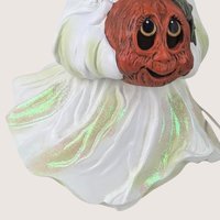 1970s Holland Mold Iridescent Ceramic Ghost Light