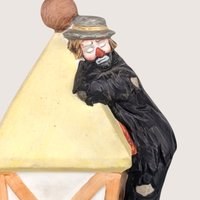 Flambro Emmett Kelly Jr. Clown Lantern Figurine