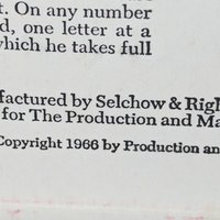 1966 Selchow Righter Scrabble RSVP Three Dimensional Crossword Game 