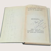 1904 The Life of Robert Browning  Edward Dowden Hardcover Book