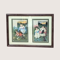 Sasparella Advertising Cards Framed Art Set of 2
