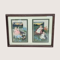 Sasparella Advertising Cards Framed Art Set of 2
