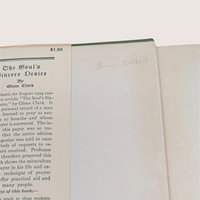 1946 The Soul's Sincere Desire Glenn Clark Hardcover Book