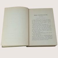 1900 Miss Nonentity Mrs. L.T. Meade Hardcover Book