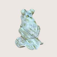 Vintage Hand Carved Nephrite Jade Frog