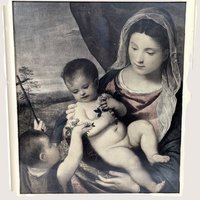 1950s Titian Aldobrandini Madonna and Child Framed Print