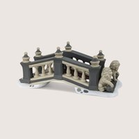 Vintage Department 56 Lionhead Bridge Heritage Village Pair