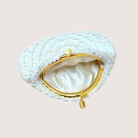 1960s Princess Gardner Beaded Sequin Coin Purse with Box