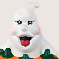 1980s Atlantic Mold Ceramic Ghost Halloween Light