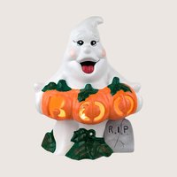 1980s Atlantic Mold Ceramic Ghost Halloween Light