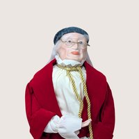 1987 Dept 56 Ebenezer Scrooge Collector Series Porcelain Doll