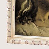 1960s Warner Sallman Head of Christ Framed Lithograph Print