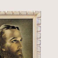 1960s Warner Sallman Head of Christ Framed Lithograph Print