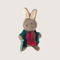 1980s Eden Toys Plush Peter Rabbit and Mrs Rabbit Pair